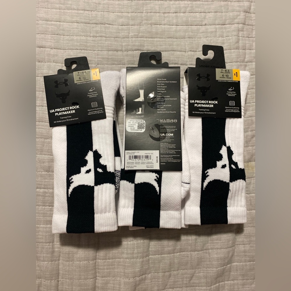 UA Project Rock Socks (3 pack)